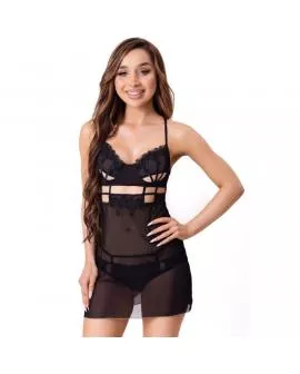 LIVCO Corsetti Fashion - Maia 20247 Babydoll + Tanga Schwarz
