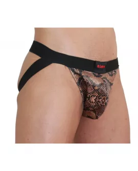 BURN 002 Jock Snake Schwarz - Erotik Jockstrap