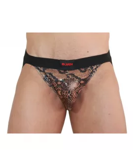 BURN 002 Jock Snake Schwarz - Erotik Jockstrap