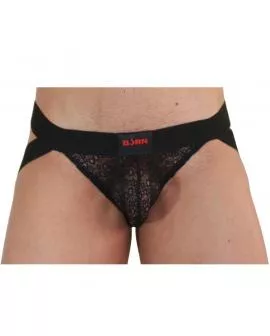 BURN 005 Jock Lingerie Schwarz - Erotische Unterwäsche