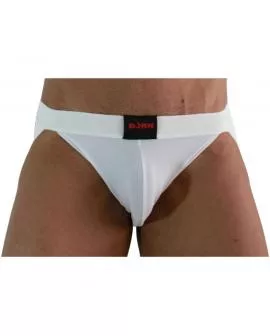 BURN - 007 Jock aus Lycra in Weiß - Erotik