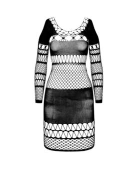 PASSION - BS 105 Bodystocking Schwarz Eine Größe