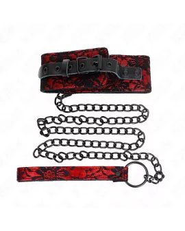 KINK - Spitzenkette mit Echtledergürtel 105 cm