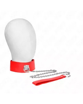 KINK - Halskette mit Gürtel - Rotes Band 33,5-41 cm