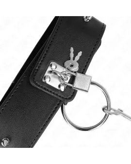 KINK Halskette mit Leine - Silberne Nieten Modell 2, 65 cm
