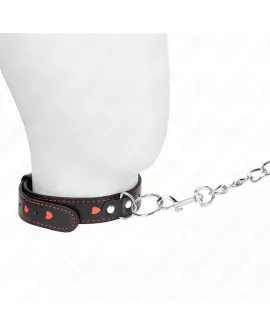KINK Halskette mit Band 65 cm - Herzdetails 52,5 x 2,5 cm