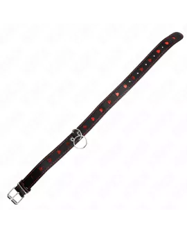 KINK Halskette mit Band 65 cm - Herzdetails 52,5 x 2,5 cm