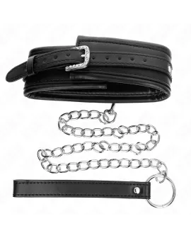 KINK Halskette mit Glänzendem Schnalle-Band - 65 cm