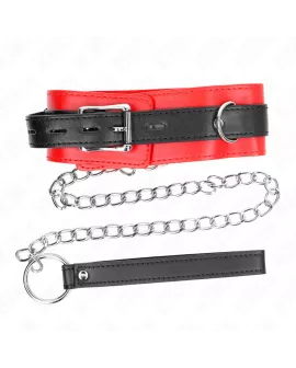 KINK - Halsband mit Gürtel Rot 65 cm Riemen 54x4,5 cm