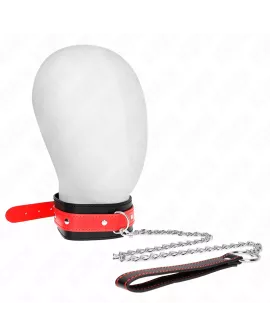 KINK Halskette mit rotem Band - verstellbar 36-43 cm