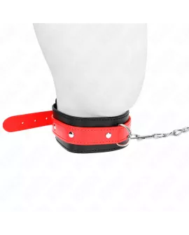 KINK Halskette mit rotem Band - verstellbar 36-43 cm