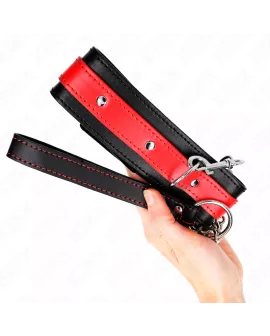 KINK Halskette mit rotem Band - verstellbar 36-43 cm