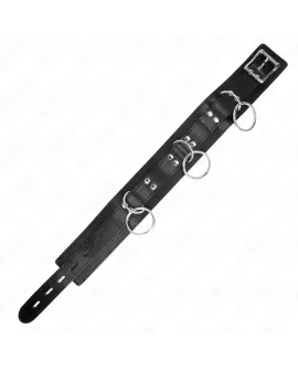 KINK 3-Ring-Sklaverei-Halskette mit Band 80 cm - 53 x 5 cm