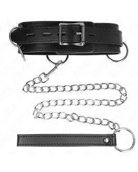 KINK 3-Ring-Sklaverei-Halskette mit Band 80 cm - 53 x 5 cm
