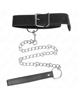 KINK Basis Modell 4 Halsband mit Leine - Verstellbar 36-43 cm