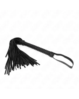 KINK - Peitsche mit schwarzem strukturiertem Griff 48,5 cm