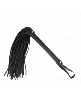 KINK - Peitsche mit schwarzem strukturiertem Griff 48,5 cm