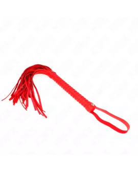 KINK - Peitsche mit rotem strukturiertem Griff 48,5 cm