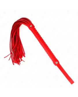 KINK - Peitsche mit rotem strukturiertem Griff 48,5 cm