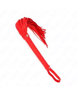 KINK - Peitsche mit rotem strukturiertem Griff 48,5 cm