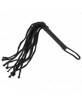 Schwarze Seilpeitsche KINK - 56 cm Erotik