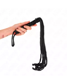 Schwarze Seilpeitsche KINK - 56 cm Erotik