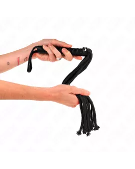 Schwarze Seilpeitsche KINK - 56 cm Erotik