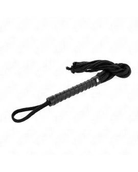 Schwarze Seilpeitsche KINK - 56 cm Erotik