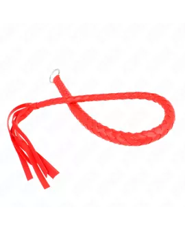 KINK Schlangenpeitsche mit rotem Handring - 65 cm