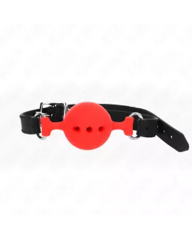 KINK - Vollsilikon-Klappen Rot Größe M Verstellbar 35-51 cm