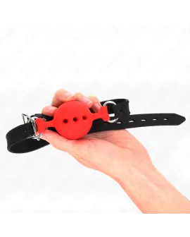KINK - Vollsilikon-Klappen Rot Größe M Verstellbar 35-51 cm