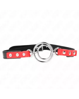 KINK Knebel mit O-Ringen - Rot 4-4,8 cm 38x56 cm