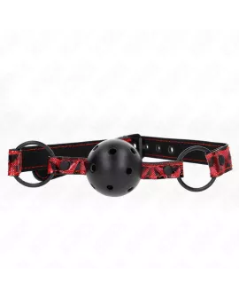 KINK Rautenmuster-Ball-Gag Modell 2 - 4,5 cm verstellbar 42-60 cm