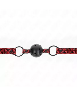 KINK Rautenmuster-Ball-Gag Modell 2 - 4,5 cm verstellbar 42-60 cm