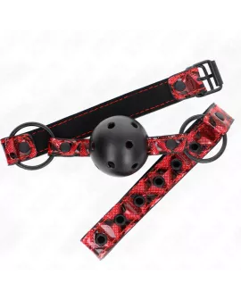 KINK Rautenmuster-Ball-Gag Modell 2 - 4,5 cm verstellbar 42-60 cm
