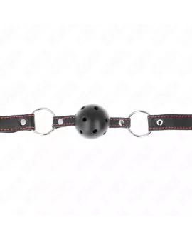 KINK - Hohlarter Schwarzer Ballknebel Modell 2 65 x 2,5 cm