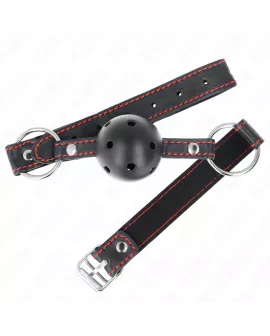 KINK - Hohlarter Schwarzer Ballknebel Modell 2 65 x 2,5 cm