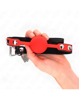 KINK - Silikonball-Knebel 4 cm mit Schloss 60 x 2 cm