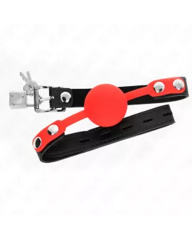 KINK - Silikonball-Knebel 4 cm mit Schloss 60 x 2 cm