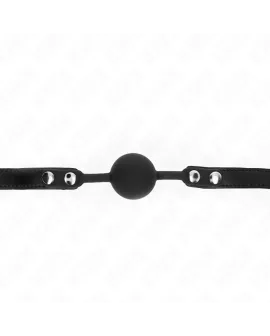 KINK Modell 1 - Silikonball Knebel 4 cm mit Schloss 60x2 cm