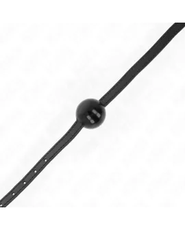 KINK - Schwarzer Fester Ball Gag 4 cm - 65 x 1,5 cm