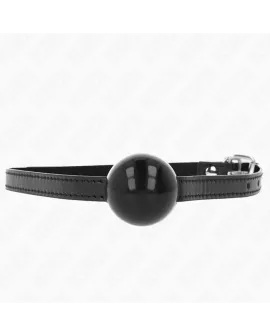 KINK - Schwarzer Fester Ball Gag 4 cm - 65 x 1,5 cm
