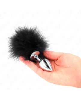 KINK - Edelstahl Anal Plug 11 x 7 cm mit Feder 11 cm