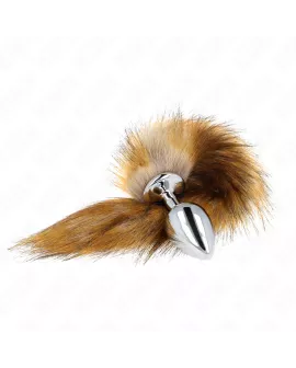 KINK Anal Plug Größe L - 10x4 cm mit 40 cm Kunststoffschwanz Braun
