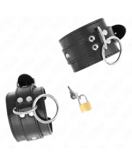 KINK O-Ring Verriegelte Handgelenkfesseln - Schwarz 20-28 cm