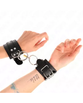 KINK O-Ring Verriegelte Handgelenkfesseln - Schwarz 20-28 cm