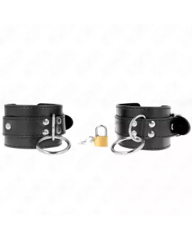 KINK O-Ring Verriegelte Handgelenkfesseln - Schwarz 20-28 cm