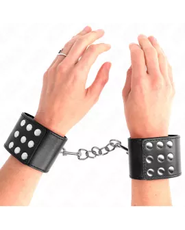 KINK Handgelenkfesseln mit Druckverschluss - Schwarz 19-24 cm