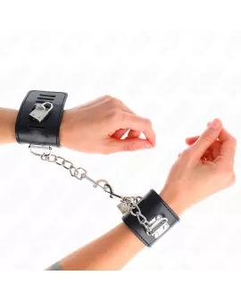 KINK Handgelenkfesseln - Verstellbar Schwarz 16-23 cm