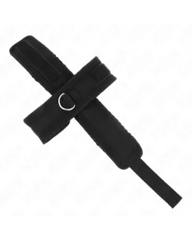KINK Kreuzmanschetten Schwarz - 34 x 5,5 cm